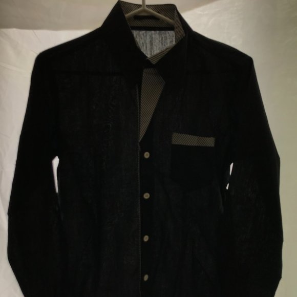 XI DENG - SLIM FIT DRESS SHIRT - Picture 1 of 2